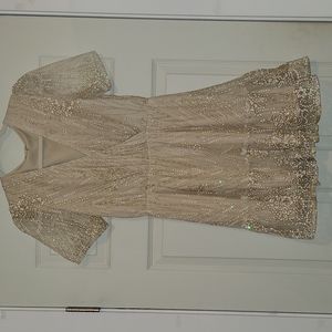 Sparkly champagne colored dress